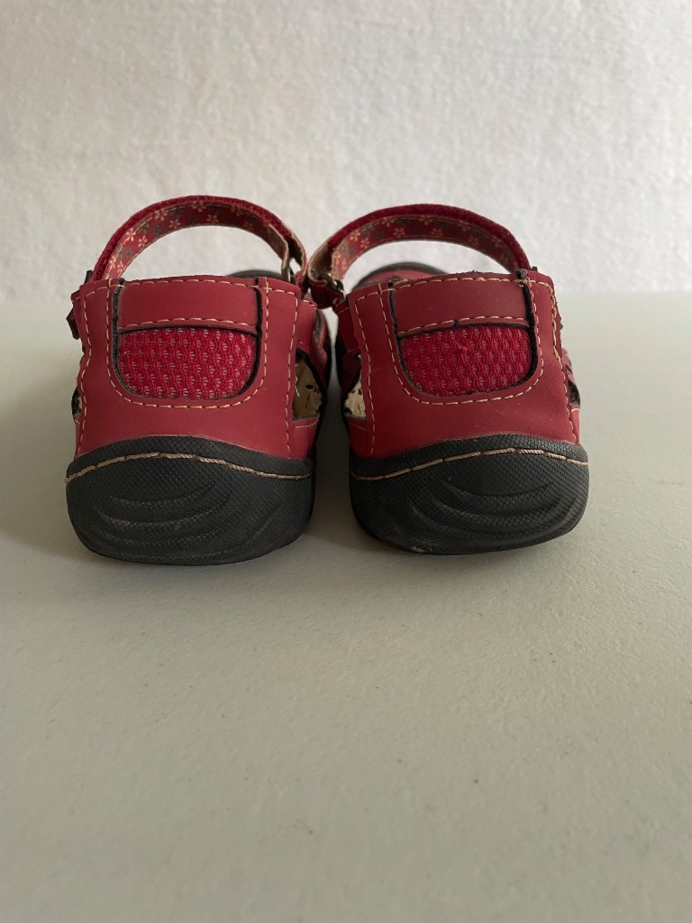 JBU by Jambu Wildflower Mary Jane Sandals Red Comfort Cut-out Hike Vegan, 8.5 - Picture 3 of 7